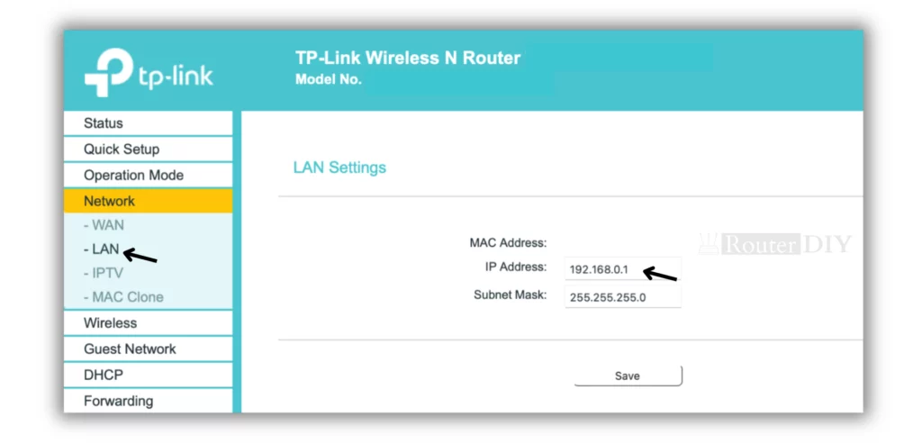 tp link router login